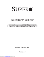 Supero SUPERSERVER 5016I-M6F User Manual