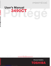 TOSHIBA 3490CT - Portege - PIII 700 MHz User Manual
