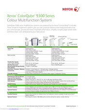Xerox ColorQube 9300 series Specifications