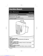 Hamilton Beach Know Your Instructions Manual