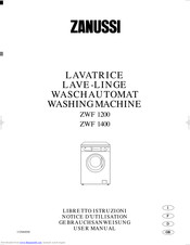 Zanussi ZWF 1600 User Manual