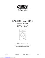 Zanussi ZWN 1620S Instruction Booklet