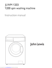 John Lewis JLWM 1203 Instruction Manual