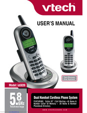 VTech ia5839 - Cordless Phone - Operation Manual