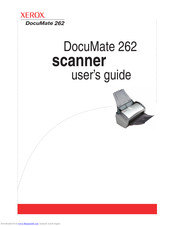 Xerox DocuMate 262 User Manual