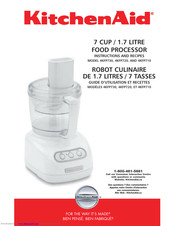 KITCHENAID KFP72BL - Multipurpose Blade For 12 Cup Food Processor Instructions And Recipes Manual
