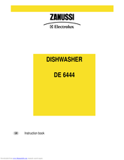 Zanussi Electrolux DE6444 Instruction Book