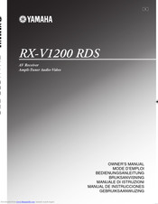 Yamaha RX-V1200 RDS Owner's Manual