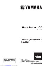 Yamaha GP800Y WaveRunner GP Owner's/Operator's Manual