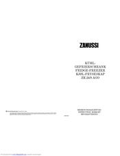 Zanussi ZK 24/9 AGO Instruction Booklet