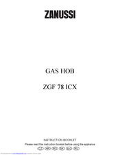 Zanussi ZGF 78 ICX Instruction Booklet