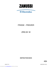 Zanussi Electrolux ZRB 291 W Instruction Book