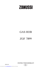 Zanussi ZGF 7899 Instruction Booklet