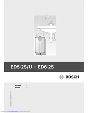 Bosch ED6-2S Instructions For Use Manual
