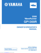 Yamaha GP1300R WaveRunner 2006 Owner's/Operator's Manual