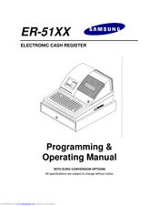 Samsung ER-51XX Programming &  Operating Manual