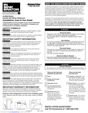 Insinkerator H-990 Installation, Care & Use Manual