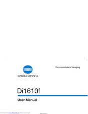 Konica Minolta Di1610f User Manual