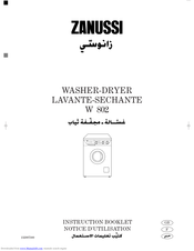 ZANUSSI W802 Instruction Booklet