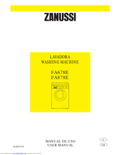 ZANUSSI FA884E User Manual