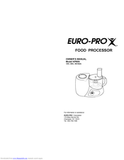 Euro-Pro KP80S Owner's Manual
