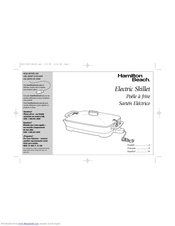 Hamilton Beach Electric Skillet User Manual