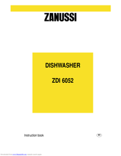 ZANUSSI ZDI 6052 Instruction Book