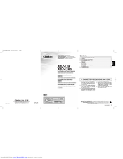 Clarion AB243R Owner's Manual