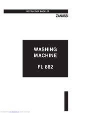 ZANUSSI FL 882 Instruction Booklet