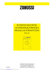 ZANUSSI FL 12 Instruction Booklet