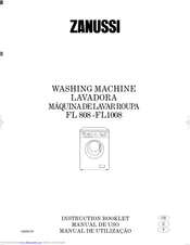 ZANUSSI FL 808 Instruction Booklet