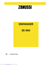 ZANUSSI DE 4944 Instruction Book