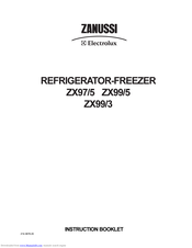 Zanussi Electrolux ZX97/5 Instruction Booklet