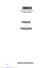 Zanussi Electrolux Fridge-freezer Instruction Booklet