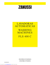 ZANUSSI FLS400C Instructions Manual