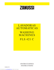 ZANUSSI FLS421C Instructions Manual