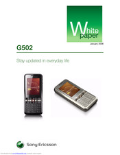 Sony Ericsson G502 White Paper