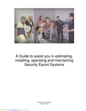 Bosch Security Escort SE2010 Installation, Operating And Maintenance Manual