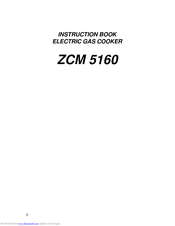 ZANUSSI ZCM5160 Instruction Book