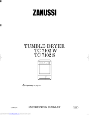 ZANUSSI TC7102W Instruction Booklet