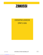 ZANUSSI DWS686 Instruction Booklet