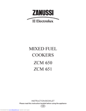 Zanussi Electrolux ZCM 651 Instruction Booklet