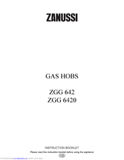 Zanussi ZGG 6420 Instruction Booklet