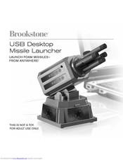 Brookstone USB Desktop Missile Launcher User Manual
