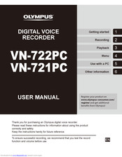 Olympus VN-721PC User Manual