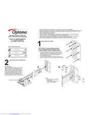 Optoma OWM855 Mounting Instructions