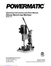 Powermatic 701 Operating Instructions And Parts Manual