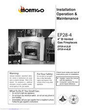 Montigo EP28-4 Installation, Operation And Maintenance Manual