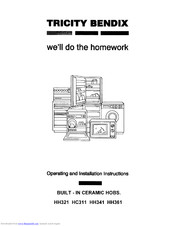 Tricity Bendix HC311 Operating And Installation Instructions