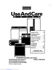 Estate Estate TGR61W2B Use And Care Manual